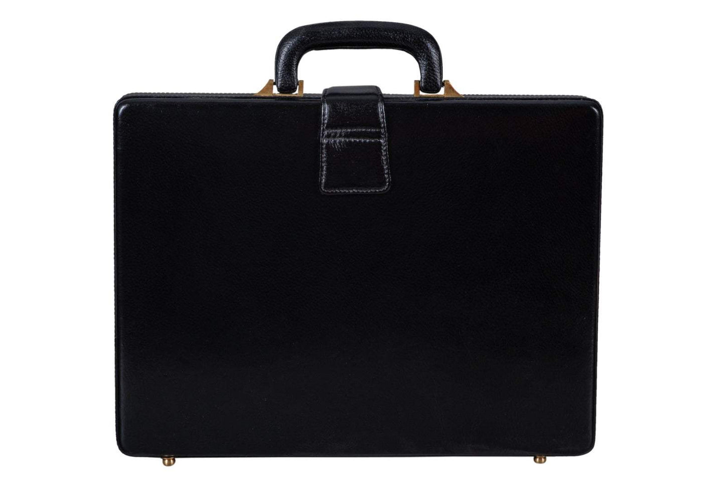 Leather Executive Men's Leather Attache Briefcase - Black - Classy Leather Bags - Flyclothing LLC