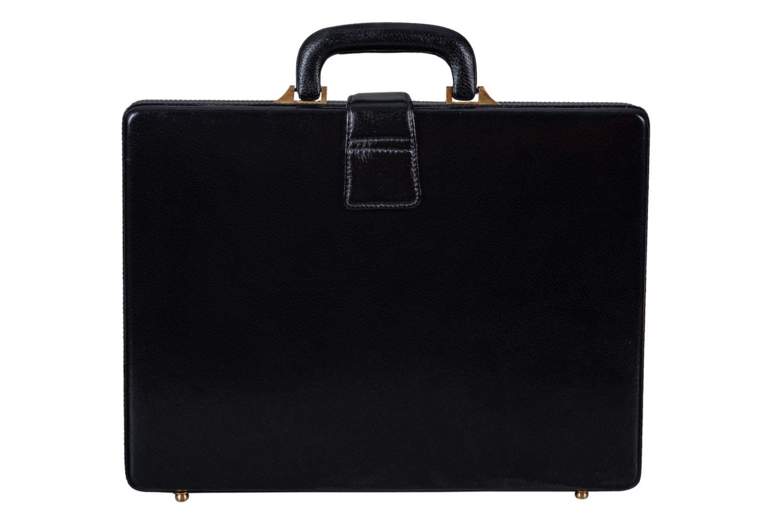 Leather Executive Men's Leather Attache Briefcase - Black - Classy Leather Bags - Flyclothing LLC