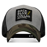 Back Blue Collar Patch SnapBack - DIRTY COWBOY USA - Flyclothing LLC