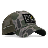 Back Blue Collar Patch SnapBack - DIRTY COWBOY USA - Flyclothing LLC