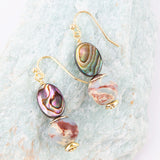 Baja Mint Jasper and Abalone Earrings - Barse Jewelry