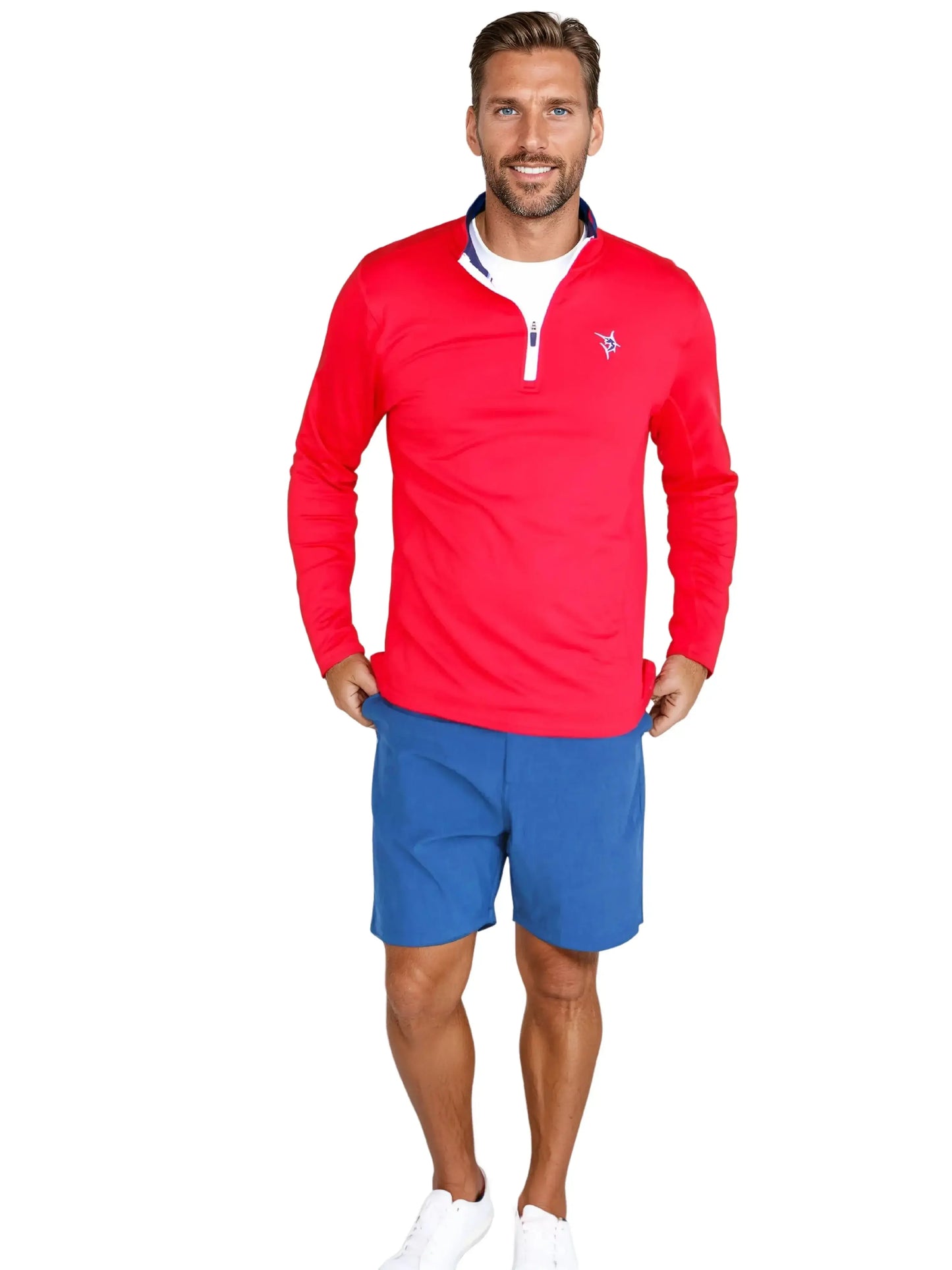 Montauk Quarter Zip Midweight Comfort - White Water Life - Flyclothing LLC