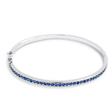 Sapphire Blue CZ Bangle - JGI - Flyclothing LLC