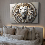 3D Majestic Lion Wall Art VI - Tailored Canvases - Flyclothing LLC