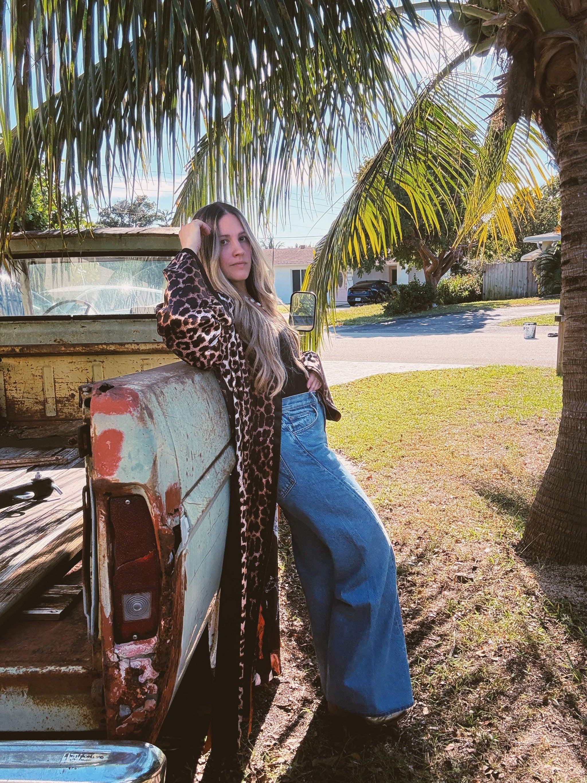 Rebel Yell Horse & Leopard Print Reversible Duster - Lil Bee's Bohemian - Flyclothing LLC