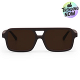 Atlas - Brown Squared Sunglasses - TopFoxx - Flyclothing LLC