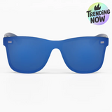 Sustainable Future - Navy Blue Square Wayfarer Sunglasses - TopFoxx - Flyclothing LLC