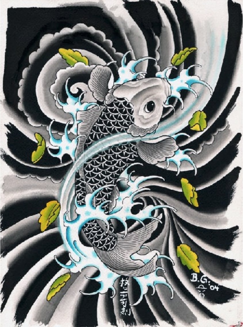 Black Market Art Company BG Koi Print
