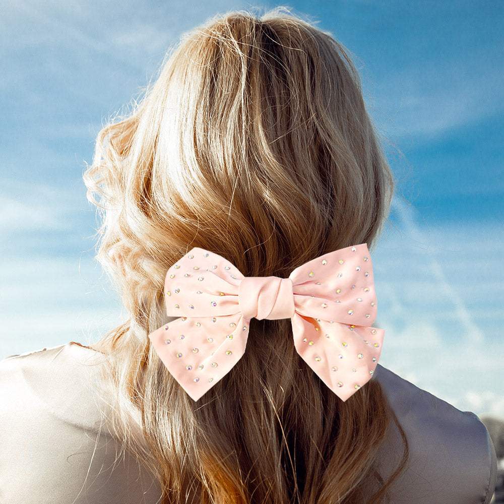 Bling Stone Embellished Bow Barrette - Madeline Love - Flyclothing LLC