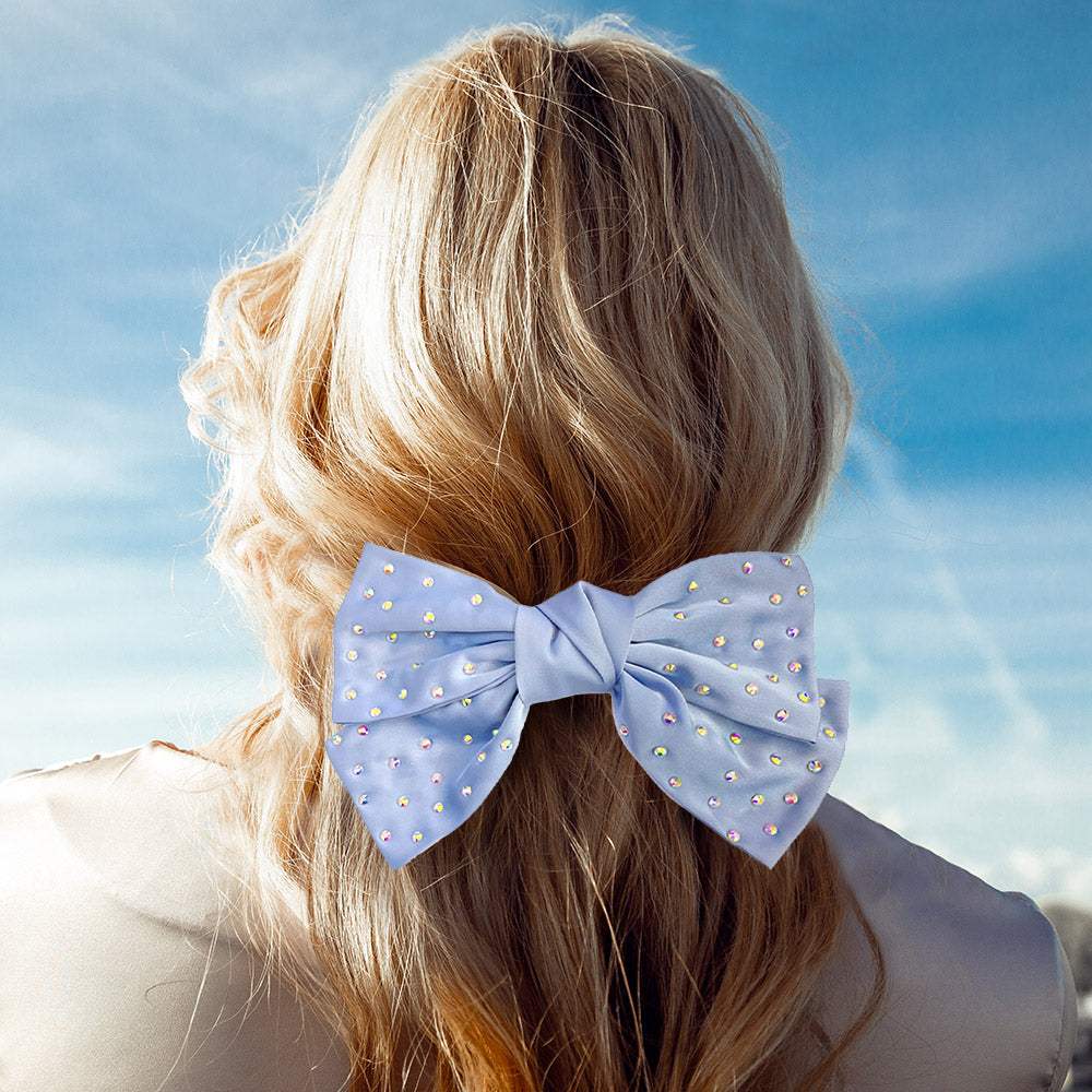 Bling Stone Embellished Bow Barrette - Madeline Love - Flyclothing LLC