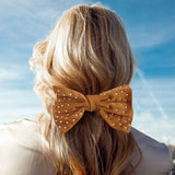 Bling Stone Embellished Bow Barrette - Madeline Love - Flyclothing LLC