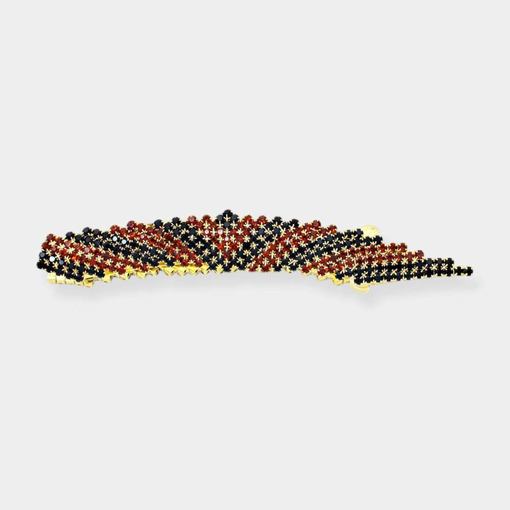 Curved Crystal Barrette - Madeline Love - Flyclothing LLC