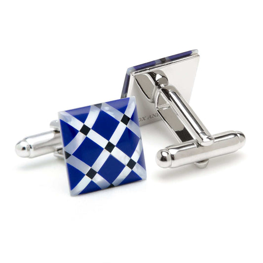 Mother of Pearl Diamond Cufflinks - Cufflinks.com - Flyclothing LLC