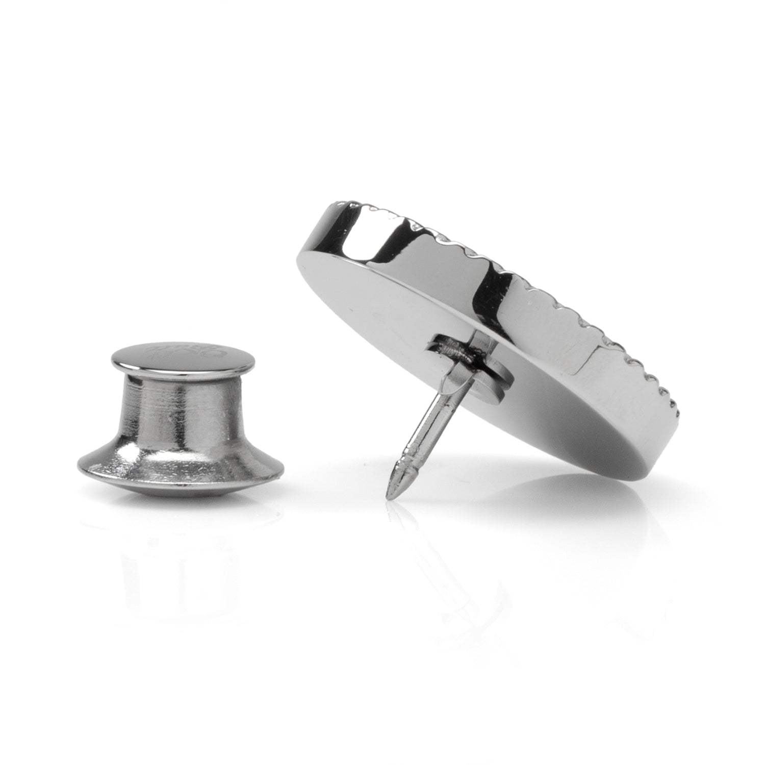 Stainless Steel Rope Border Round Engravable Lapel Pin - Cufflinks.com - Flyclothing LLC