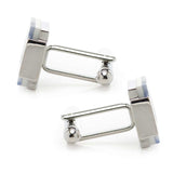 Floating Mother of Pearl Checkered Cufflinks - Cufflinks.com - Flyclothing LLC