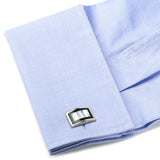 Onyx and Mother of Pearl Key Cufflinks