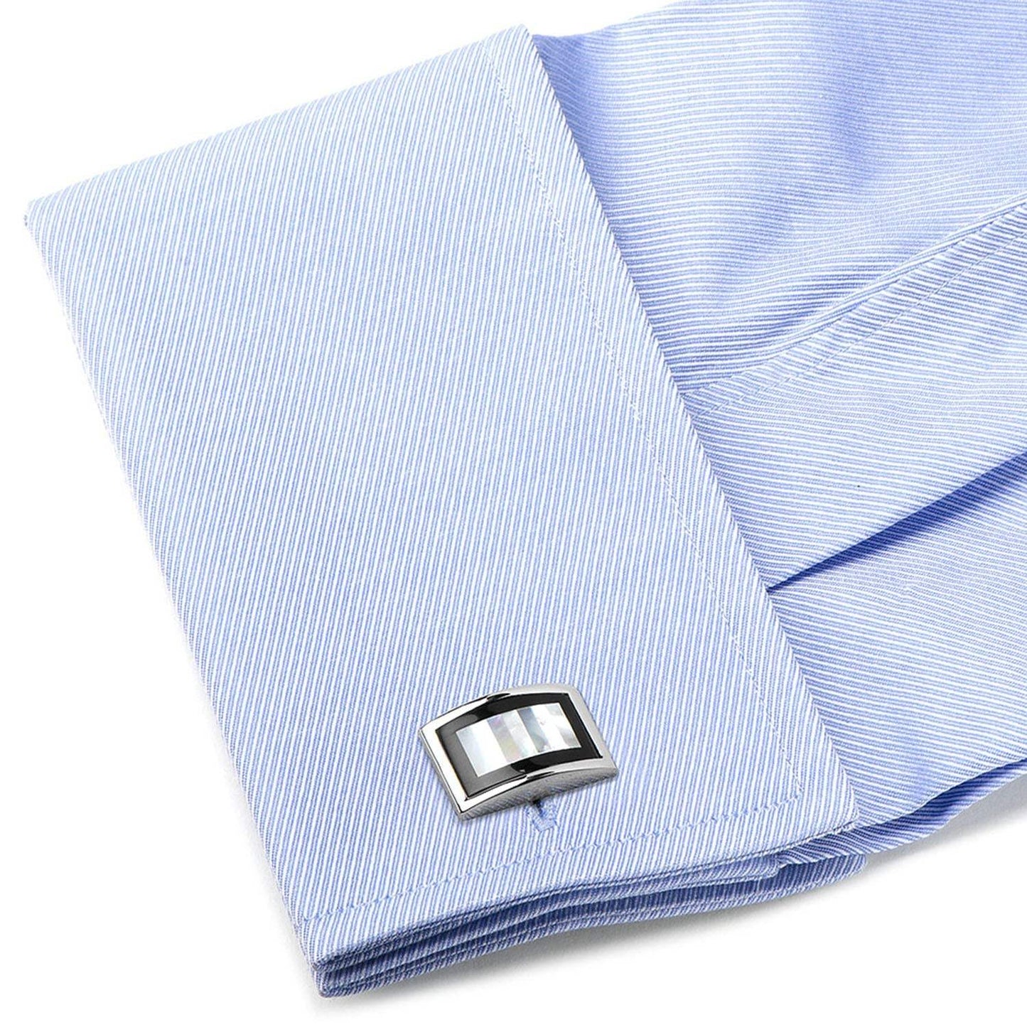 Onyx and Mother of Pearl Key Cufflinks - Cufflinks.com - Flyclothing LLC