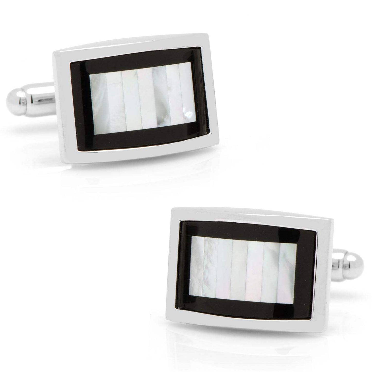Onyx and Mother of Pearl Key Cufflinks - Cufflinks.com - Flyclothing LLC