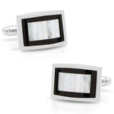 Onyx and Mother of Pearl Key Cufflinks - Cufflinks.com - Flyclothing LLC