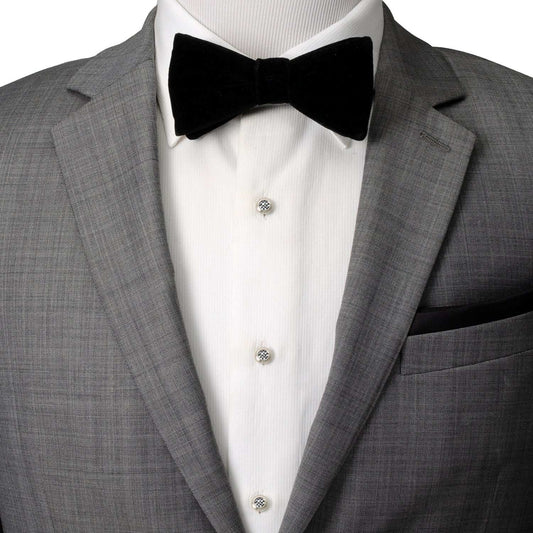 Onyx and Mother of Pearl Checker Step 5-Studs - Cufflinks.com - Flyclothing LLC