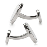 Double Sided Onyx Round Beveled Cufflinks - Cufflinks.com - Flyclothing LLC