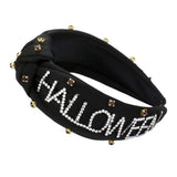 HALLOWEEN Message Stone Cluster Embellished Knot Headband - Madeline Love - Flyclothing LLC