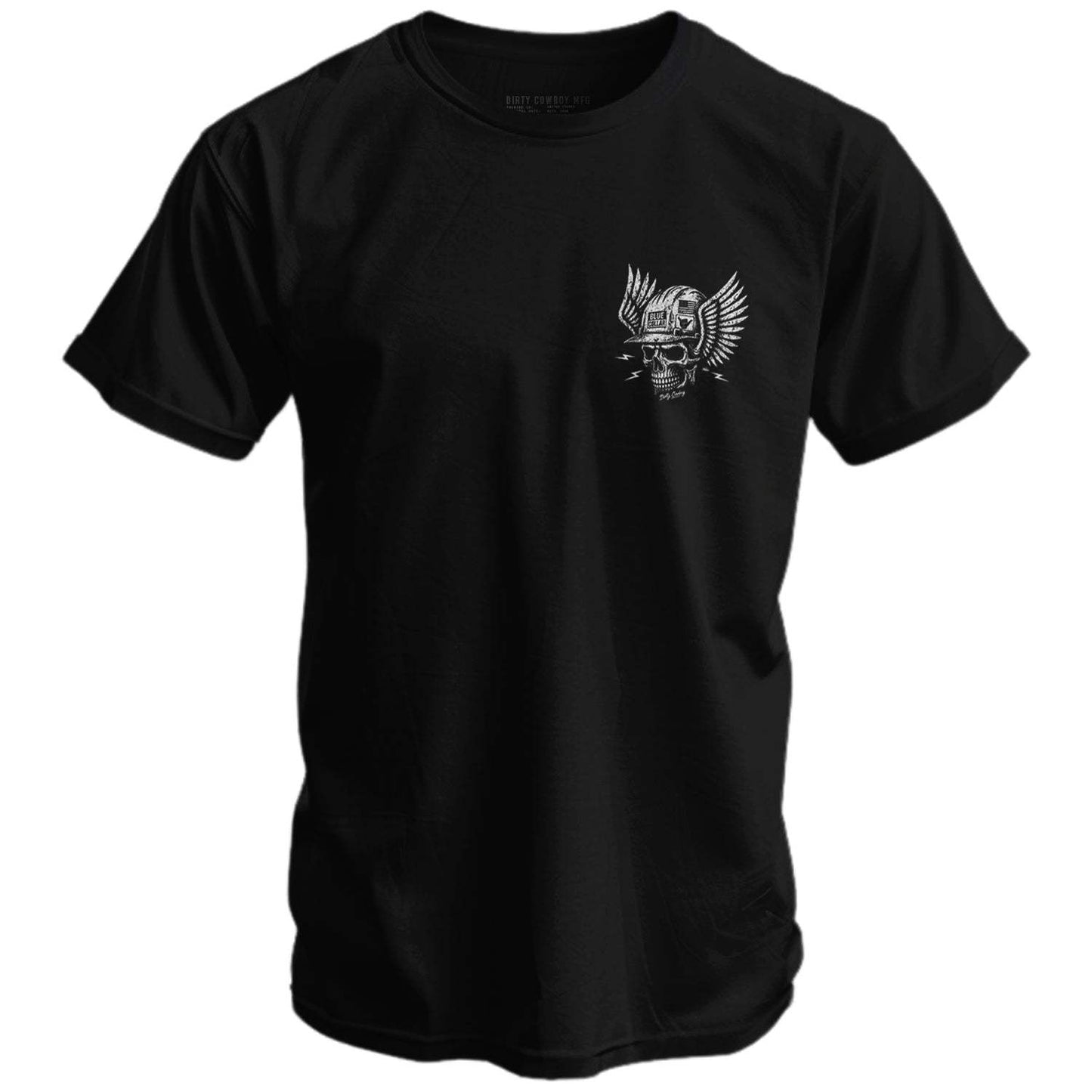Blue Collar Skull Men's T-Shirt - DIRTY COWBOY USA - Flyclothing LLC