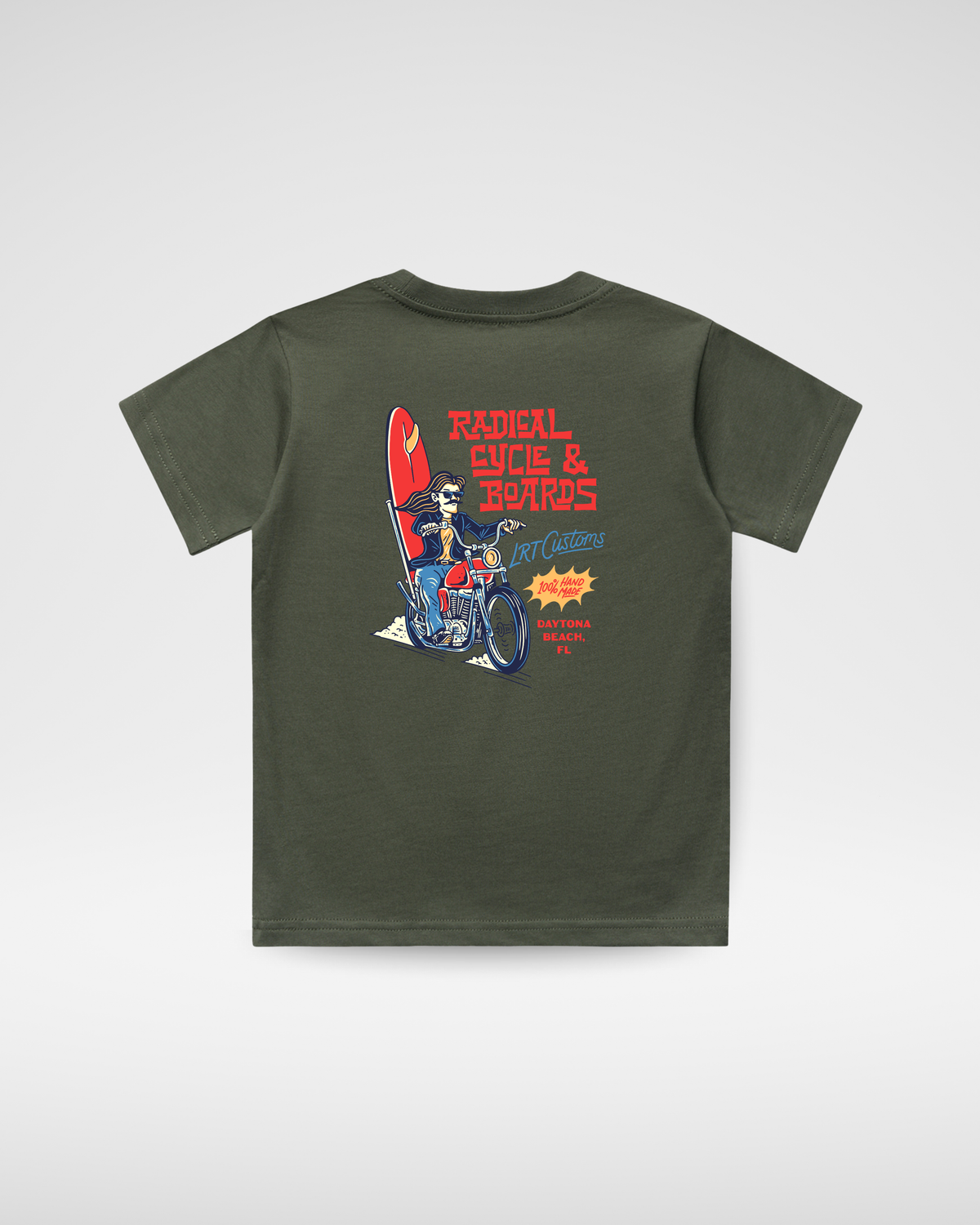 RADICAL CYCLE AND BOARDS TEE - LITTLE RAD THINGS - Flyclothing LLC