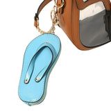 Faux Leather Flip-flop Mini Wristlet Bag Charm Coin Purse - Madeline Love - Flyclothing LLC