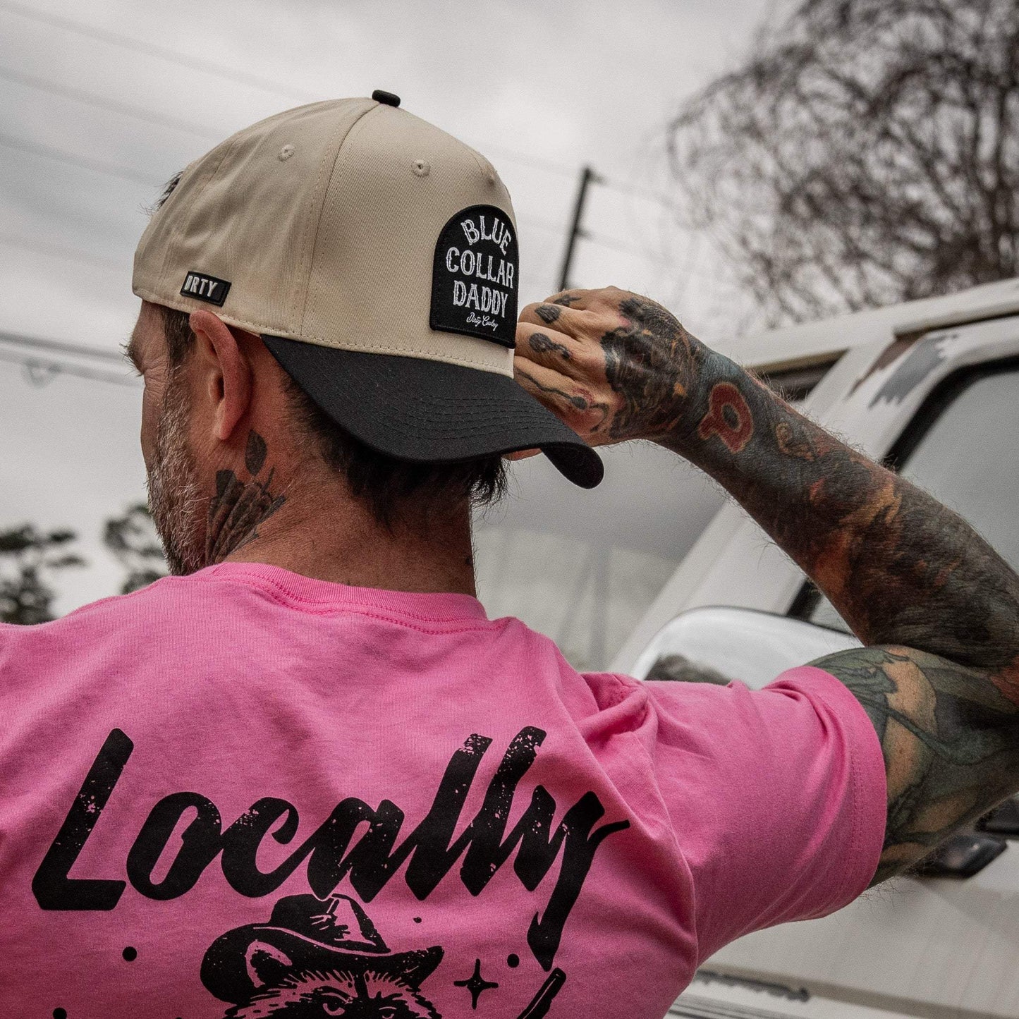 Blue Collar Daddy Patch 5 Panel Workhorse Snapback - DIRTY COWBOY USA - Flyclothing LLC