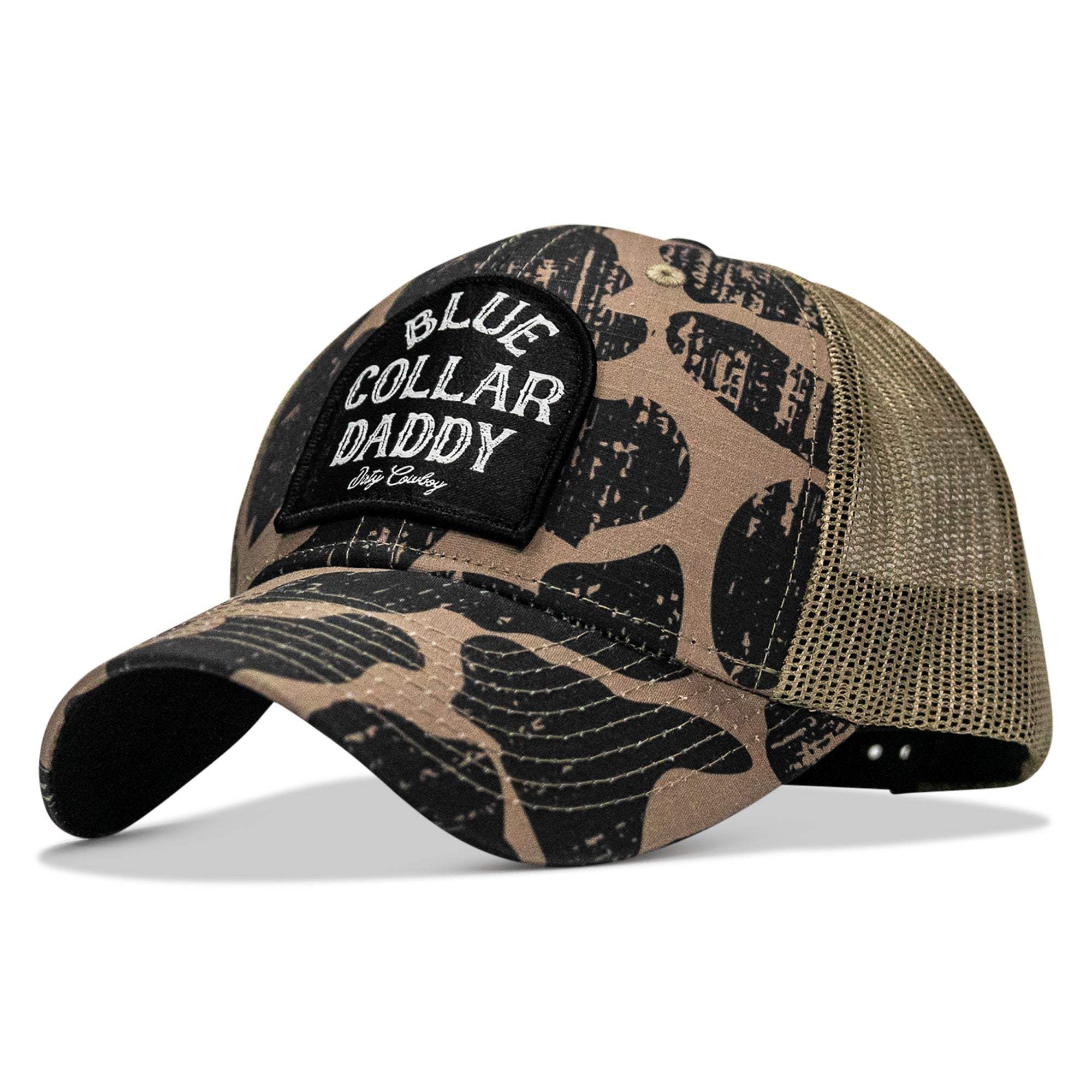 Blue Collar Daddy Patch Original Ripstop Classic Snapback Hat - DIRTY COWBOY USA - Flyclothing LLC
