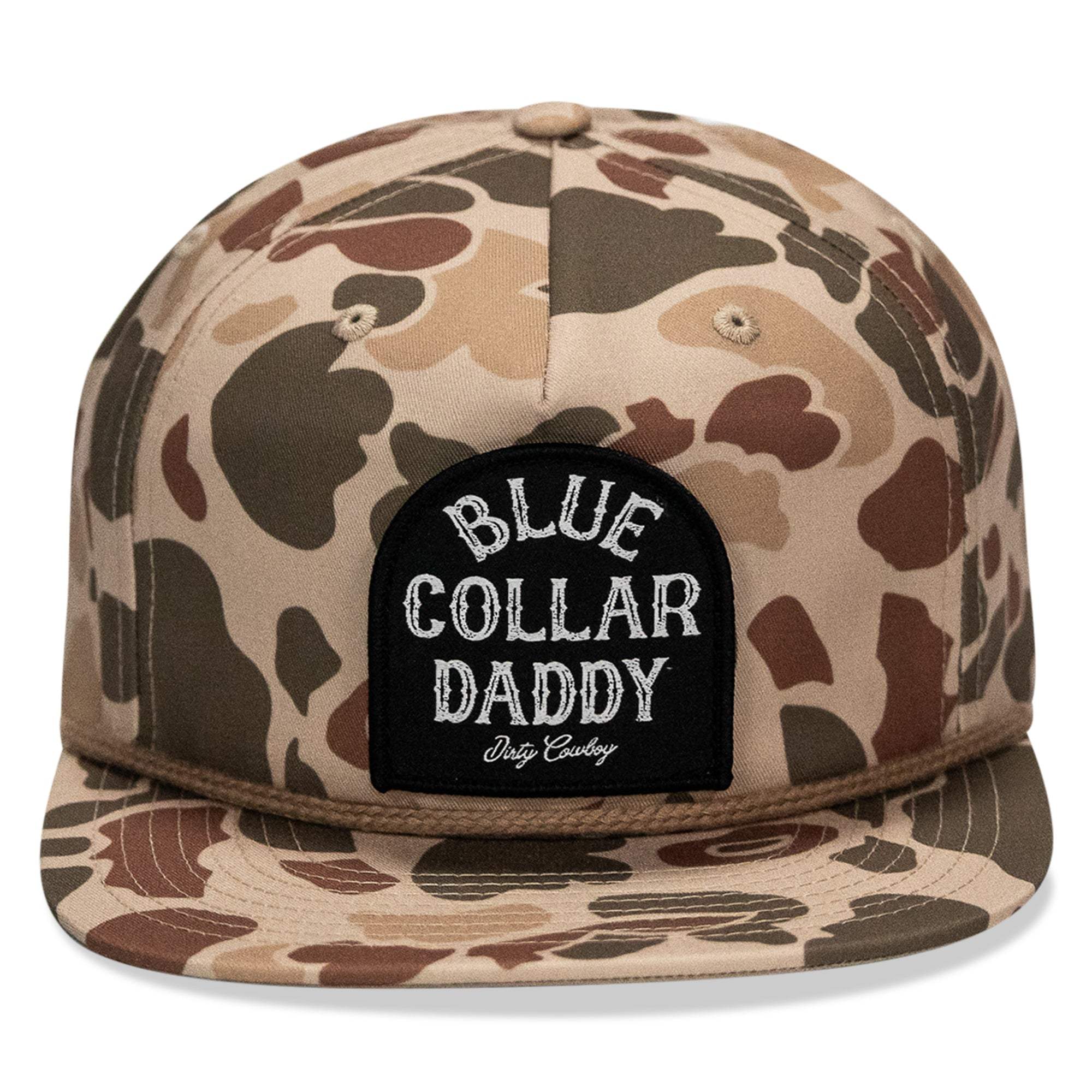 Blue Collar Daddy Patch Flatbill Snapback - DIRTY COWBOY USA - Flyclothing LLC