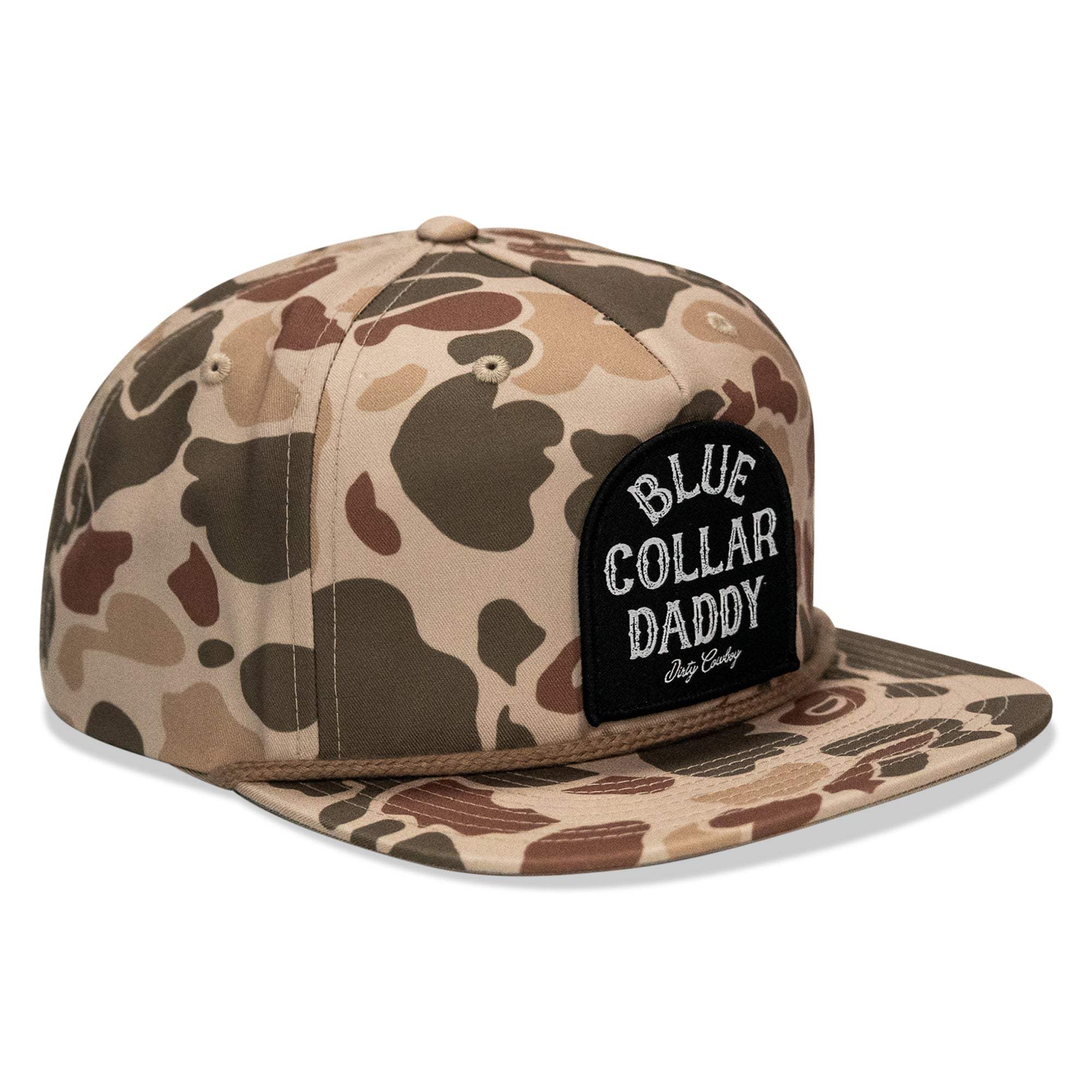 Blue Collar Daddy Patch Flatbill Snapback - DIRTY COWBOY USA - Flyclothing LLC