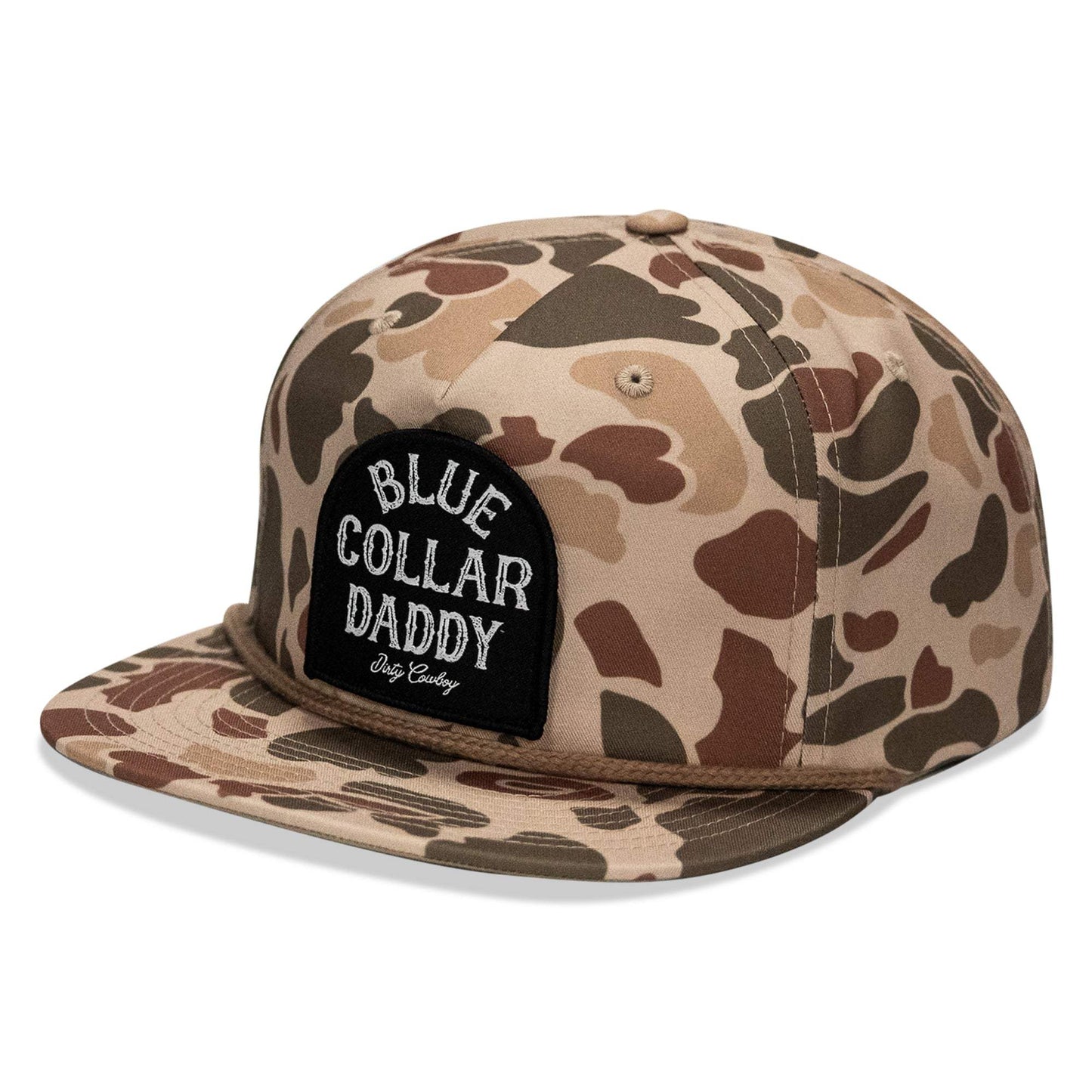 Blue Collar Daddy Patch Flatbill Snapback - DIRTY COWBOY USA - Flyclothing LLC