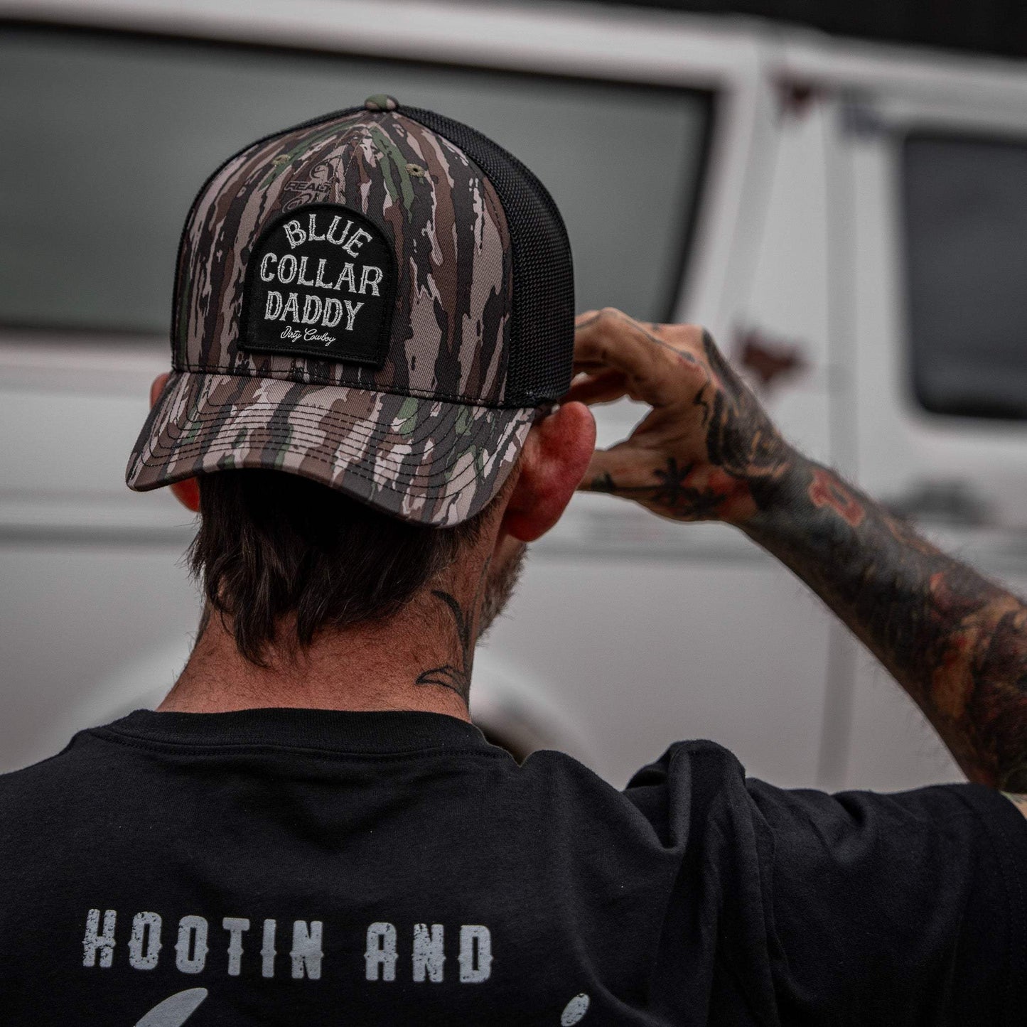 Blue Collar Daddy Patch Snapback Hat - DIRTY COWBOY USA - Flyclothing LLC