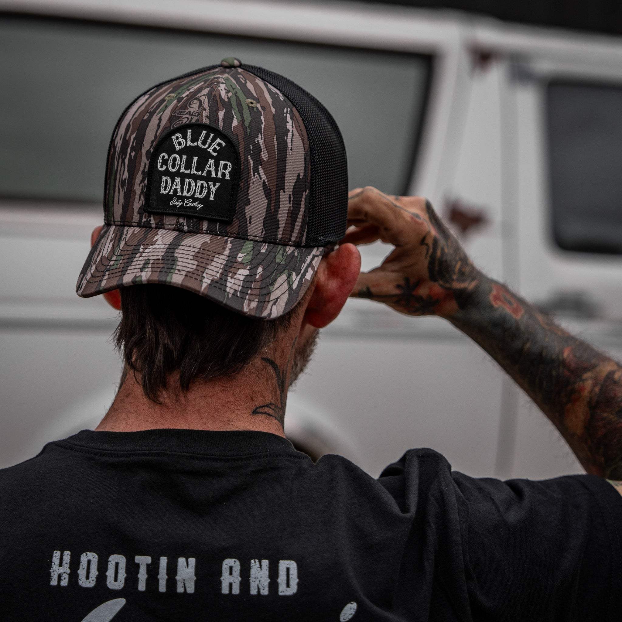 Blue Collar Daddy Patch Snapback Hat - DIRTY COWBOY USA - Flyclothing LLC