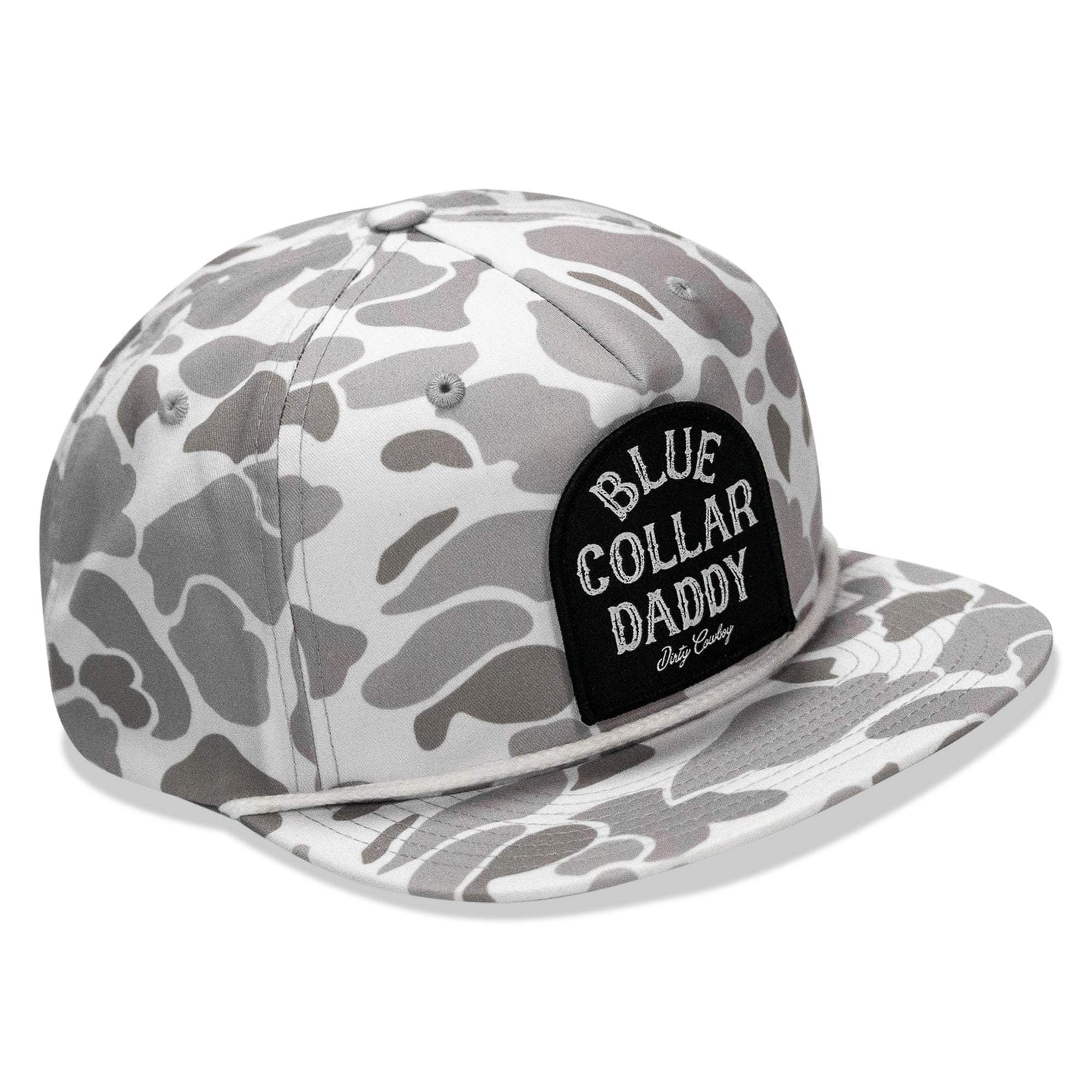 Blue Collar Daddy Patch Flatbill Snapback - DIRTY COWBOY USA - Flyclothing LLC