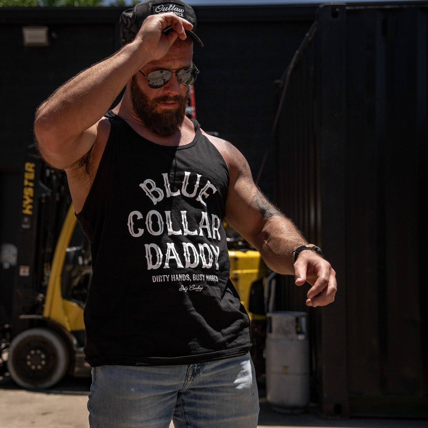 Blue Collar Daddy Men's Tank Top - DIRTY COWBOY USA - Flyclothing LLC