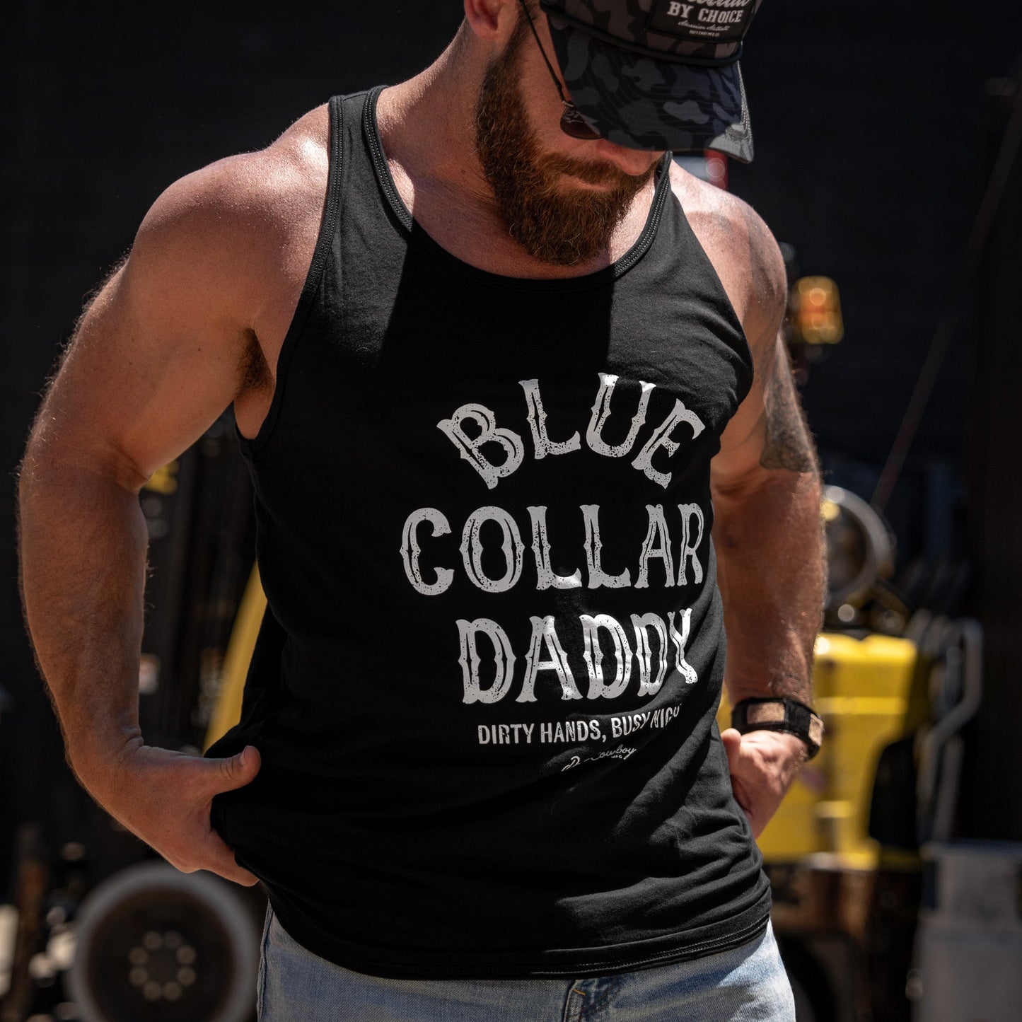Blue Collar Daddy Men's Tank Top - DIRTY COWBOY USA - Flyclothing LLC