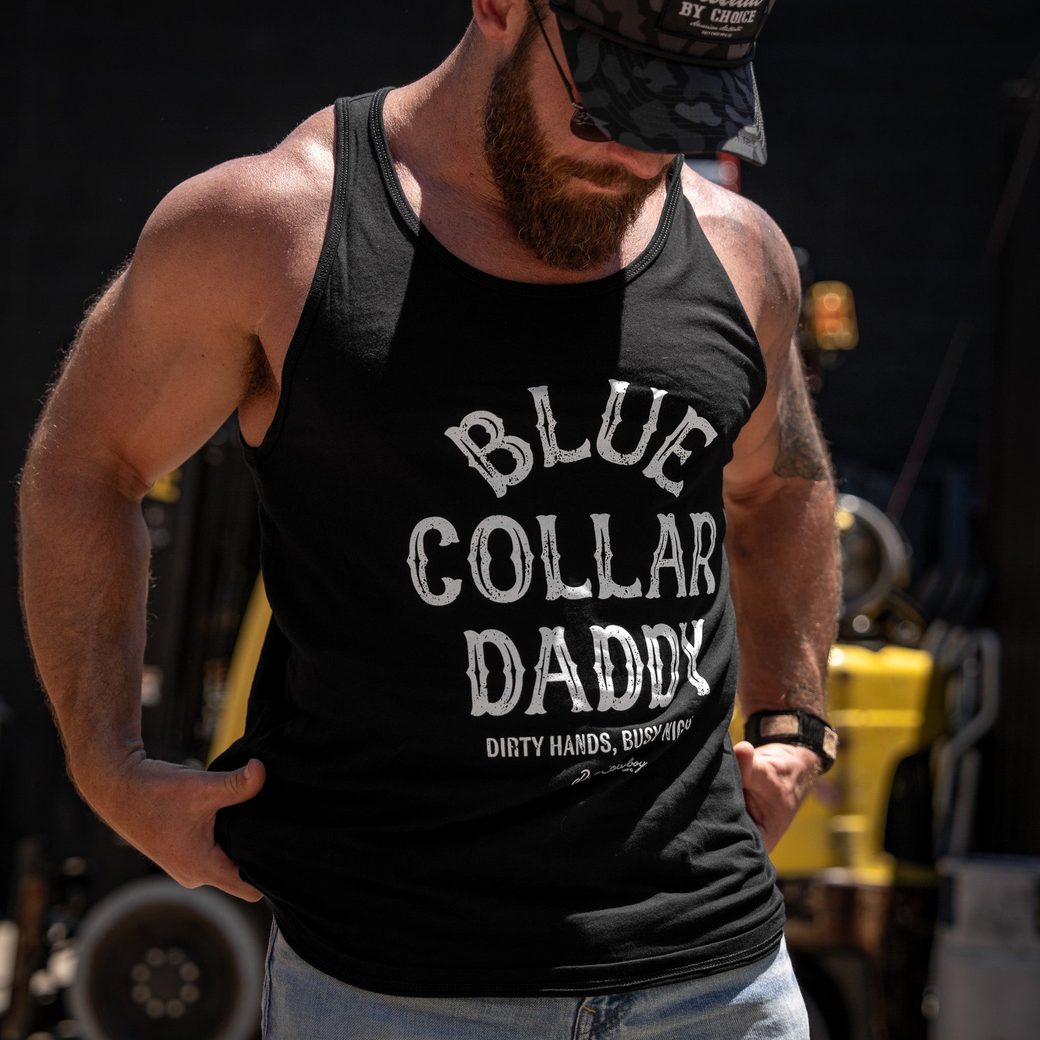 Blue Collar Daddy Men's Tank Top - DIRTY COWBOY USA - Flyclothing LLC
