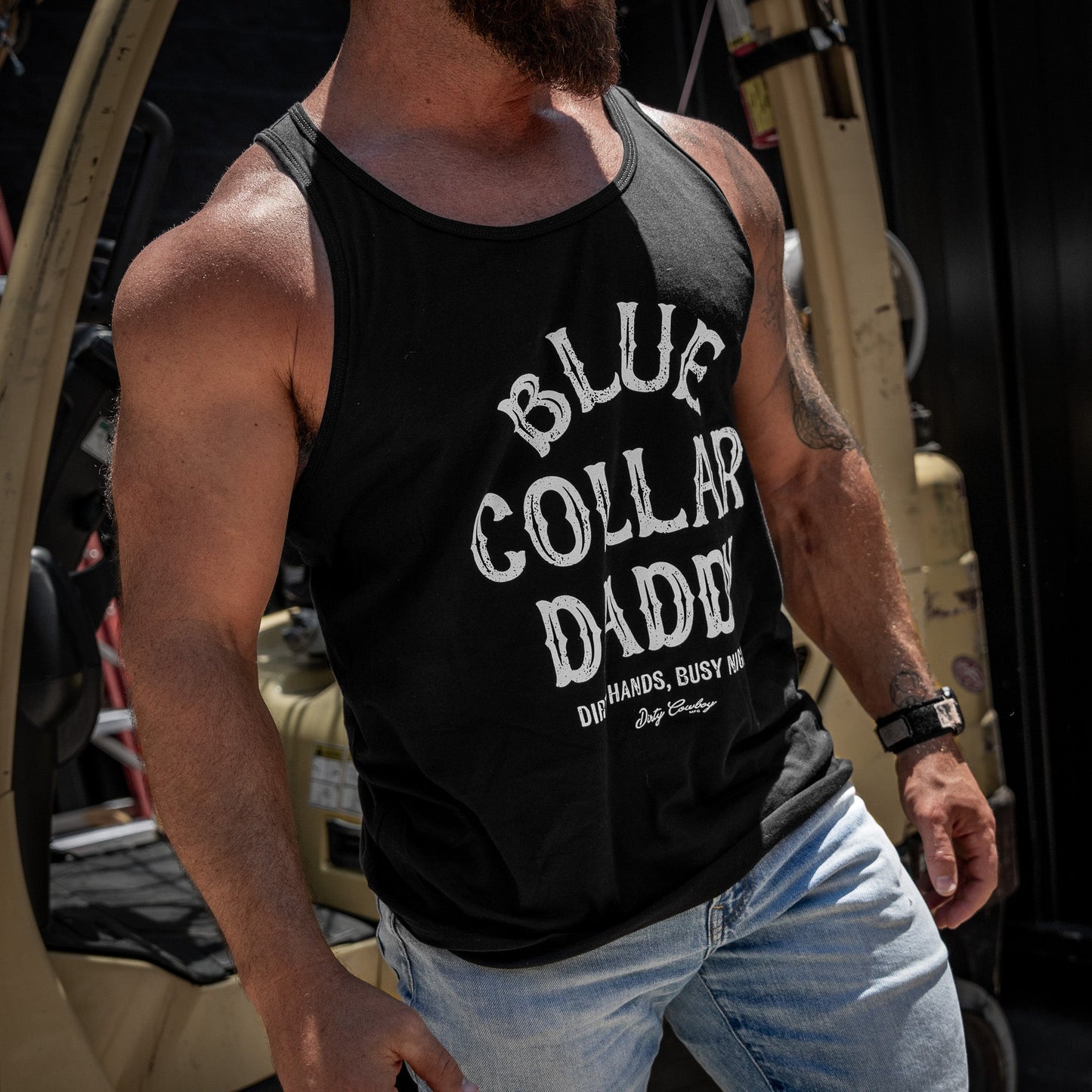 Blue Collar Daddy Men's Tank Top - DIRTY COWBOY USA - Flyclothing LLC