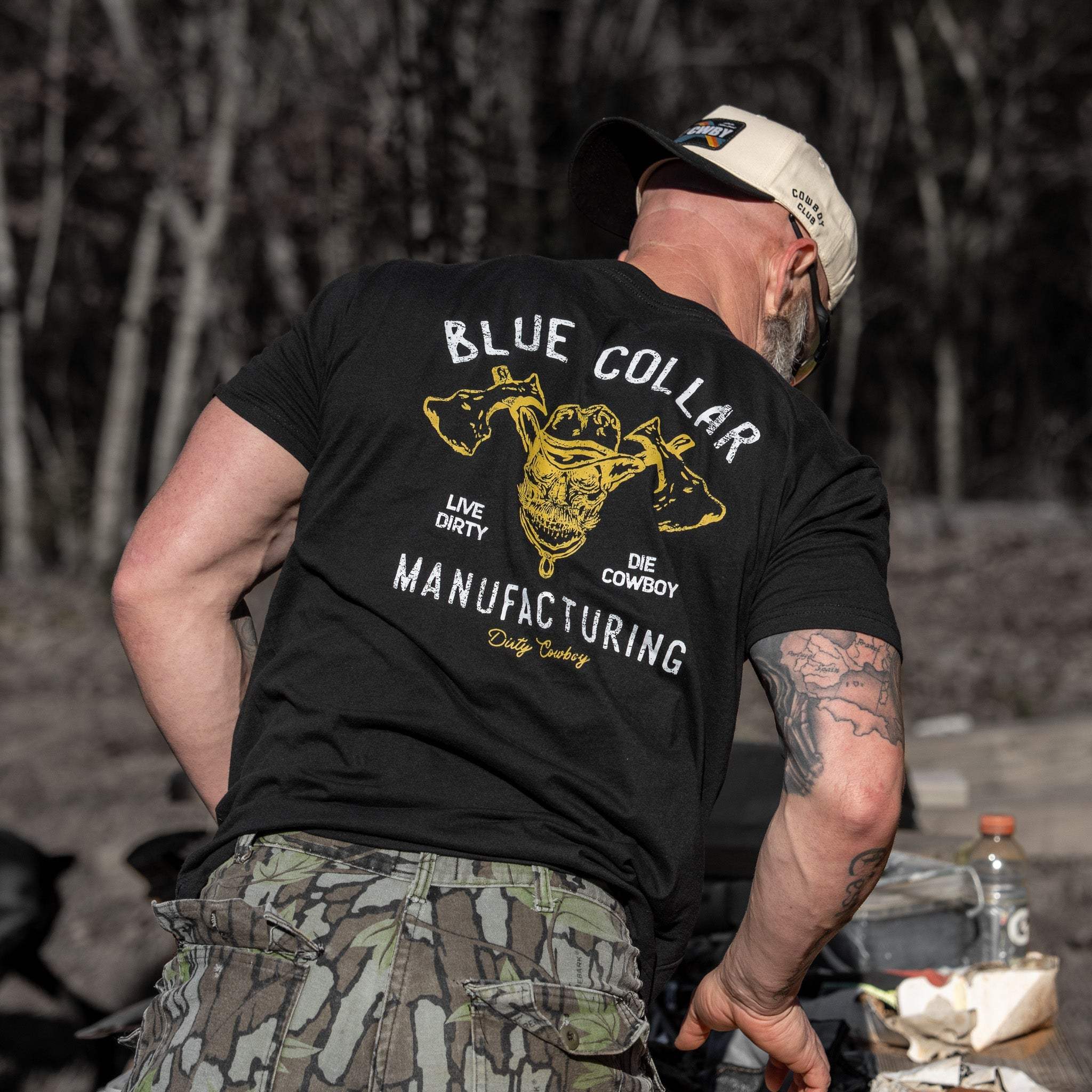 Blue Collar Hatchet Men's T-Shirt - DIRTY COWBOY USA - Flyclothing LLC