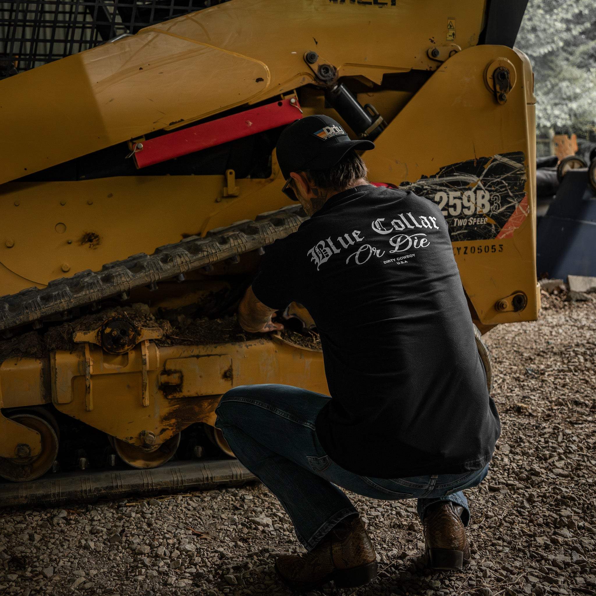 Blue Collar Or Die Men's T-Shirt - DIRTY COWBOY USA - Flyclothing LLC