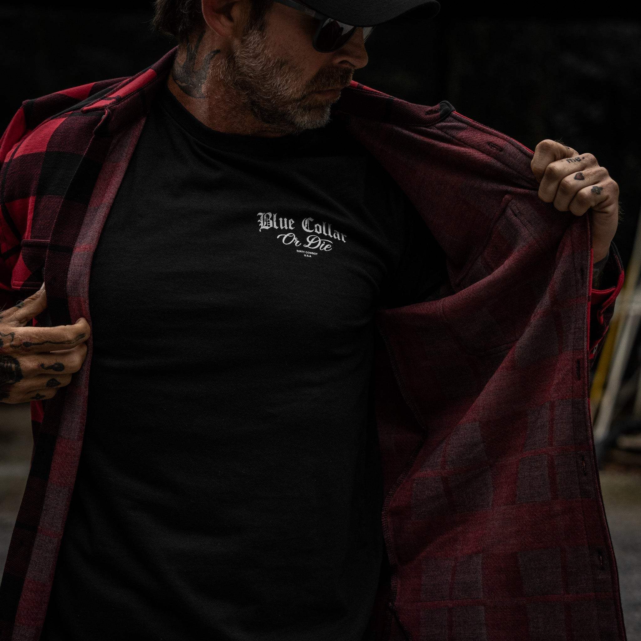 Blue Collar Or Die Men's T-Shirt - DIRTY COWBOY USA - Flyclothing LLC