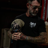 Blue Collar Skull Men's T-Shirt - DIRTY COWBOY USA - Flyclothing LLC