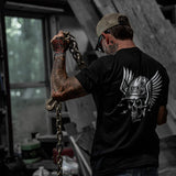 Blue Collar Skull Men's T-Shirt