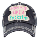 Mommin Like A Rockstar Message Vintage Baseball Cap - Madeline Love - Flyclothing LLC