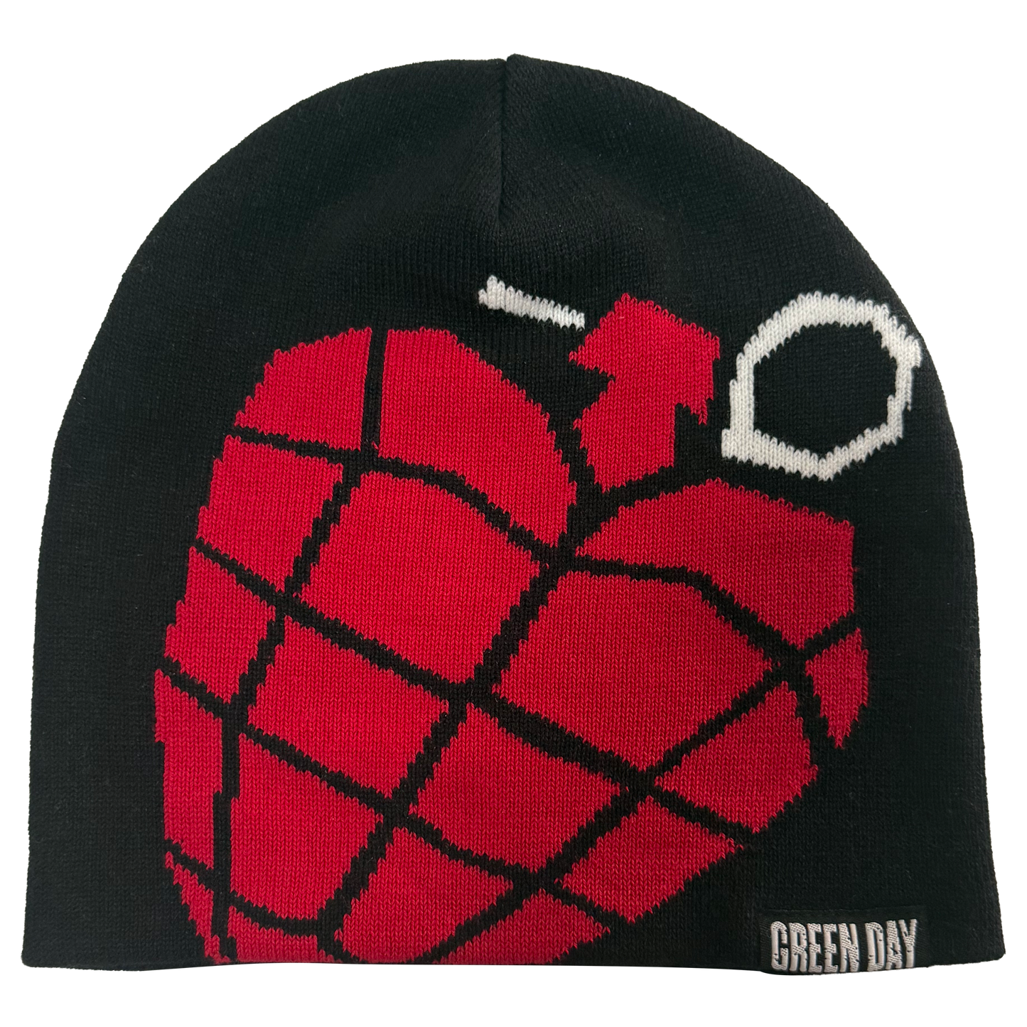 GREEN DAY JACQUARD 1X1 RIBBED COTTON KNIT HAT