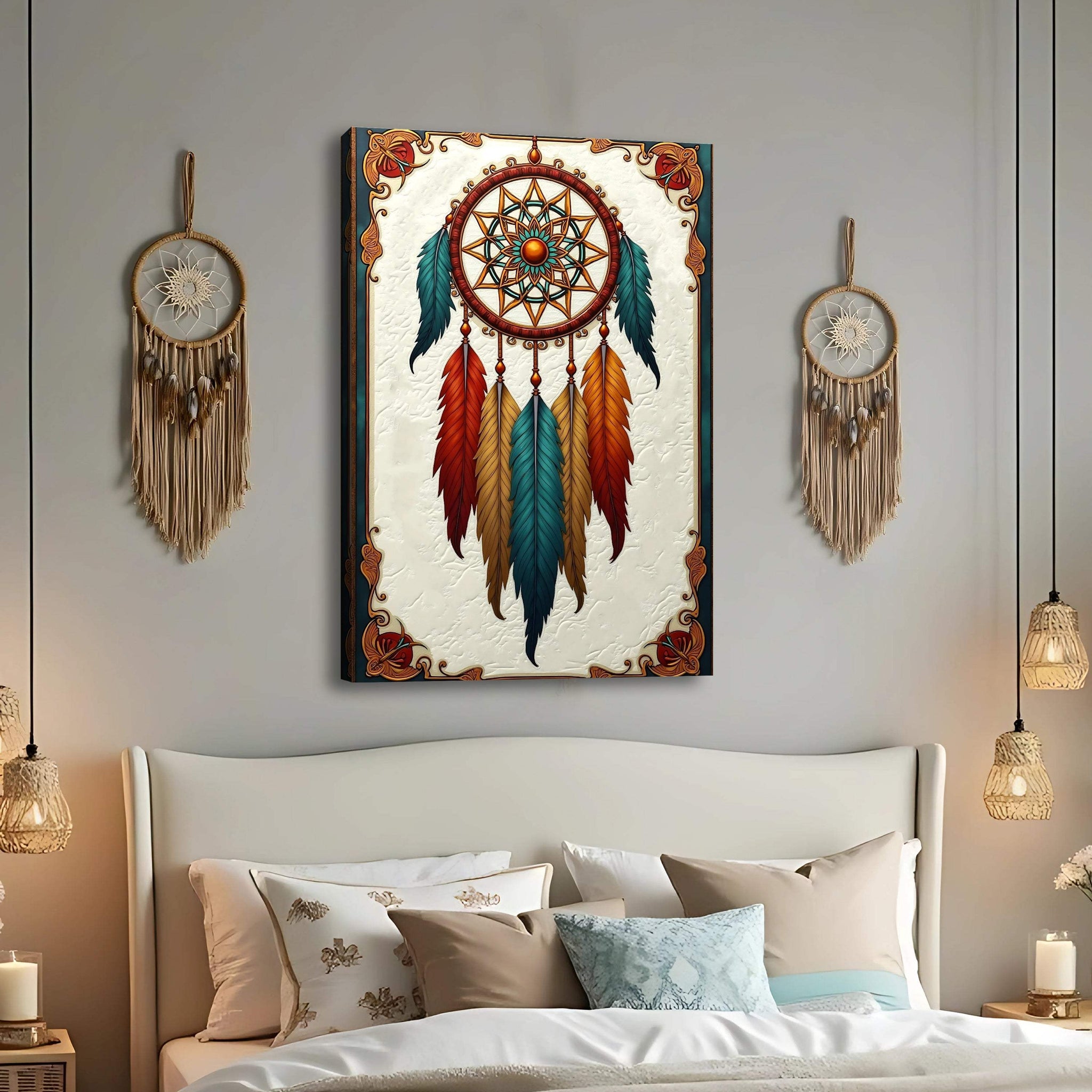3D Whispering Feathers Wall Art V - Tailored Canvases - Flyclothing LLC