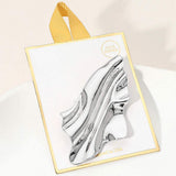 Gold Dipped Modern Fluid Abstract Wave Pin Brooch - Madeline Love - Flyclothing LLC